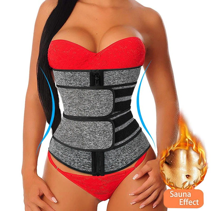 

Neoprene Sauna Shaper Waist Trainer Corset Sweat Slimming Belt for Women Weight Loss Compression Trimmer Workout Fitness