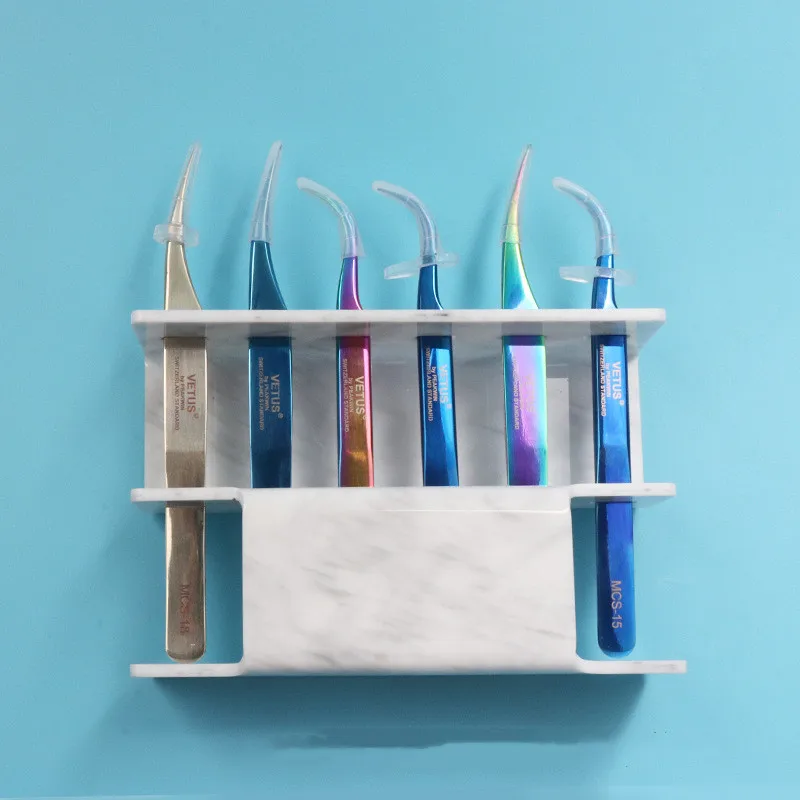 Профессиональный акриловый Пинцет для наращивания ресниц дисплей держатель