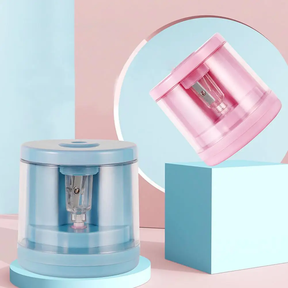 

2021 New Automatic pencil sharpener Two-hole Electric Switch Pencil Sharpener stationery Home Office School Supplies