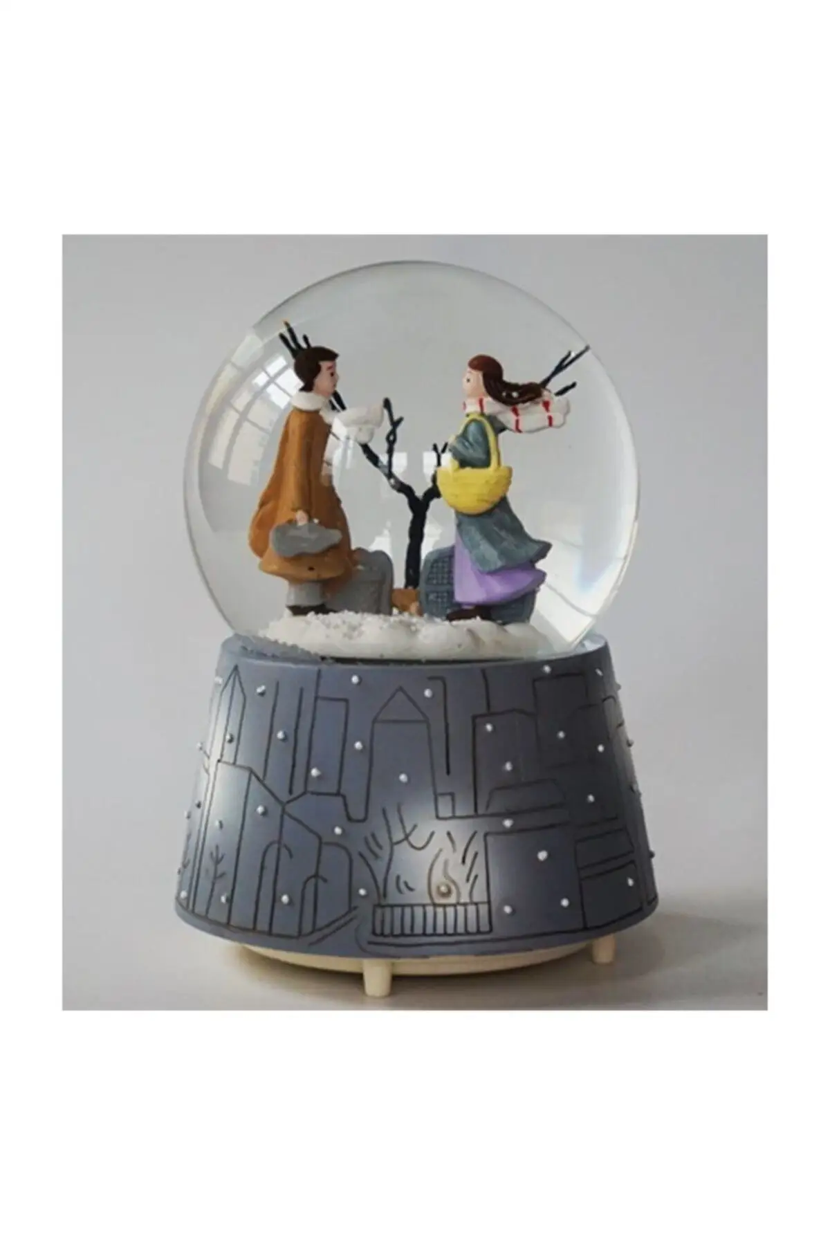 Зимняя сказка автоматический струйный музыкальный светящийся большой размер