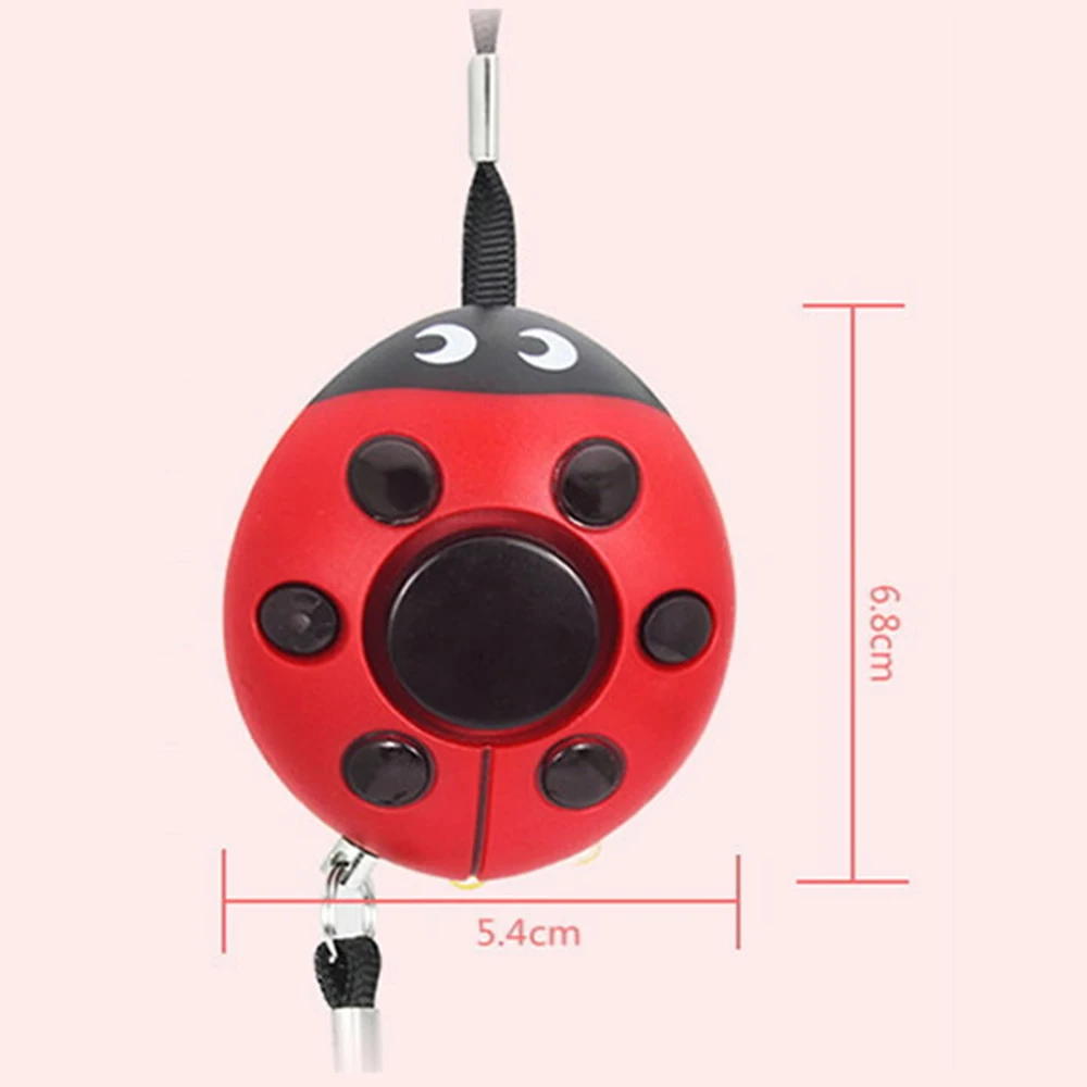 Сигнализация для самообороны 130dB Beetle Girl Женская защита для безопасности оповещение персональная безопасность сигнализация крик громкий брелок Аварийная сигнализация