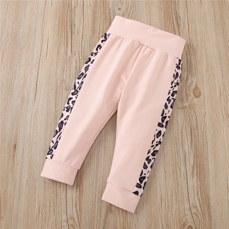 

Spring Fall 2Pcs Clothes Set Baby Girl Mini Letter Print with Kangaroo Pocket Elastic Waist Hooded Sweater + Trousers