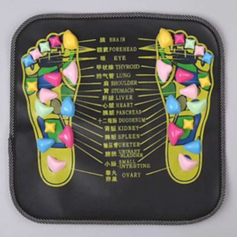 Imitation pebbles Reflexology Walk Stone Health Care Acupressure Mat Pad massageador Foot Leg Pain Relieve Relief Massager | Красота и