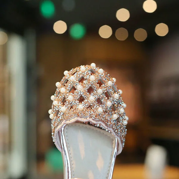 

Girls' Sandals New Pearl Children's Shoes in Summer 2021 Sandalias Kids shoes 2021 For Children's girl's Slipper shoes