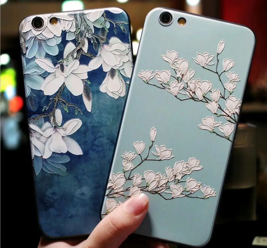 3d relief case for apple iphone 11 pro max xr xs max x 8 7 6 plus 5s cartoon painted silicone cover for 11pro 8plus 7plus 6s se free global shipping