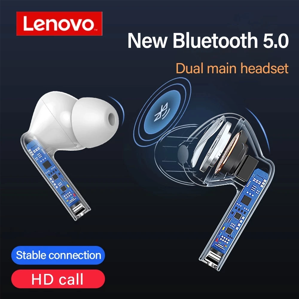 Original Lenovo XT90 TWS True Wireless Bluetooth 5.0 Earphones Touch Control Mini Earbuds Sport Handsfree Headset Headphones