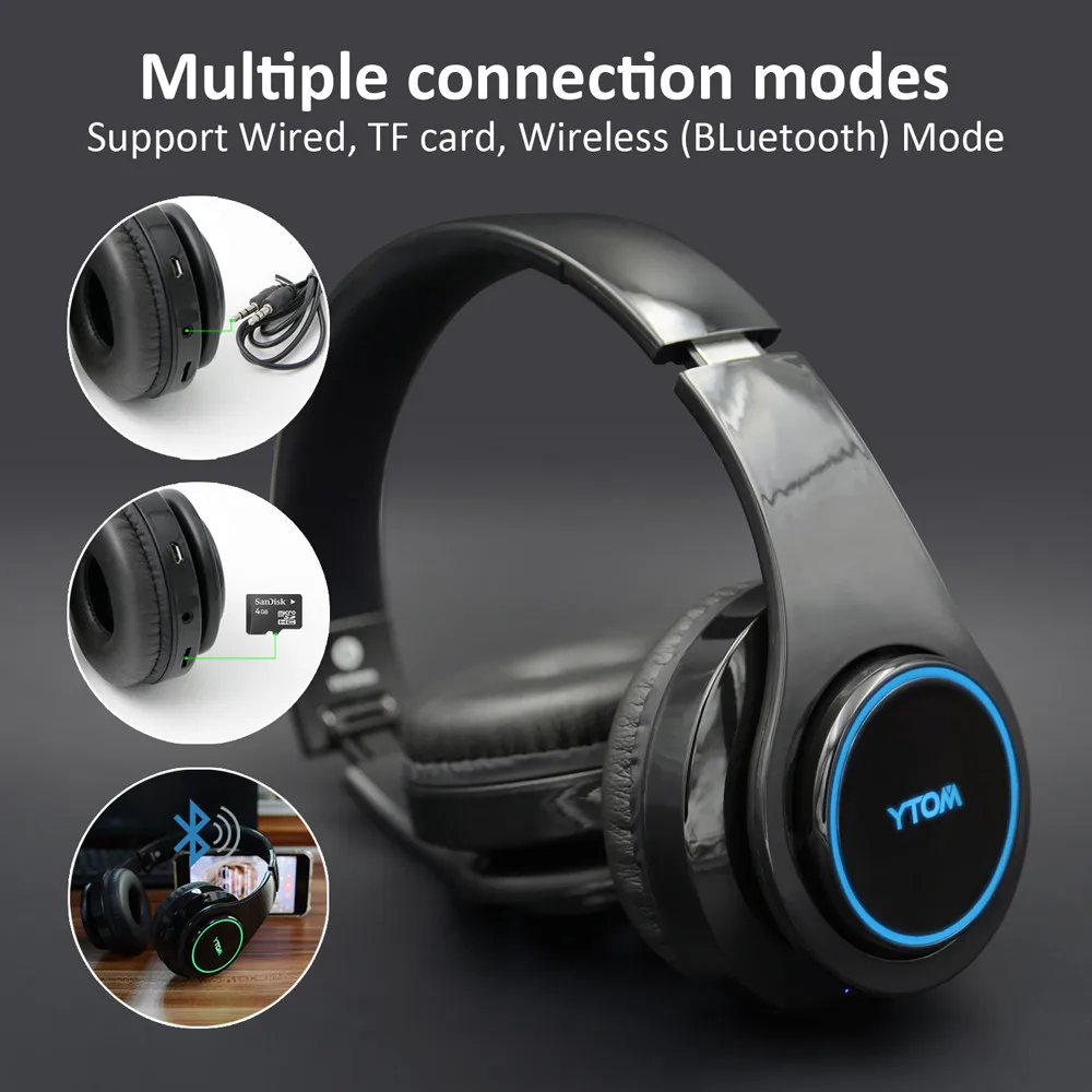 Mosunx автоматический переключатель 7 цветов беспроводная Bluetooth гарнитура