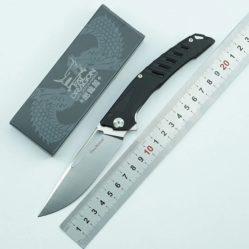 

LEMIFSHE Nimoknives Складной Нож С флиппером лезвие D2 рукоятка G10 для кемпинга охоты выживания кухонные ножи для фруктов инструменты для повседневно...
