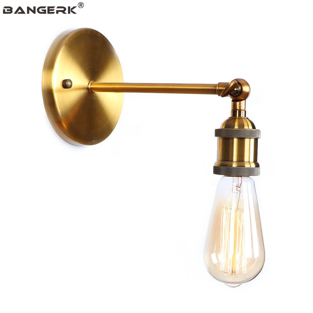 Винтажное бра E27 в стиле индастриал потолочный светодиодный светильник из железа