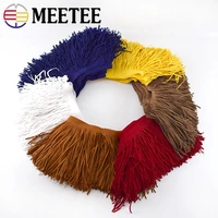 meetee 5m 15cm leather suede tassel lace thicken ribbon for handbag luggage clothing sewing accessories manual diy decoration