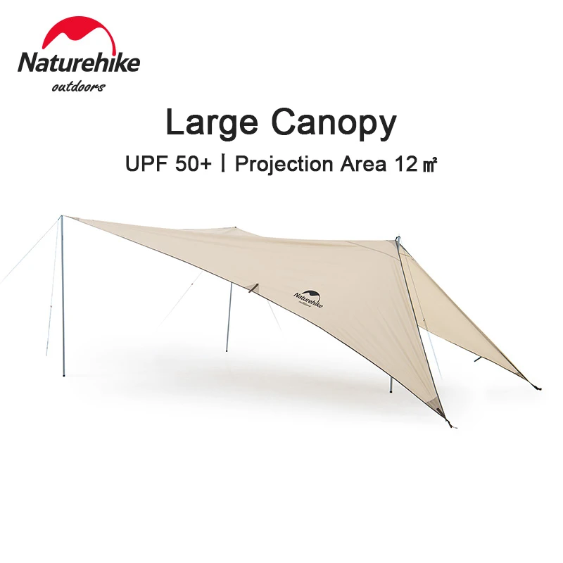 Naturehike Car Tail Canopy Outdoor Large Space Sunscreen Camping Tent Awning Picnic Hiking Equipment With Poles NH21TM001