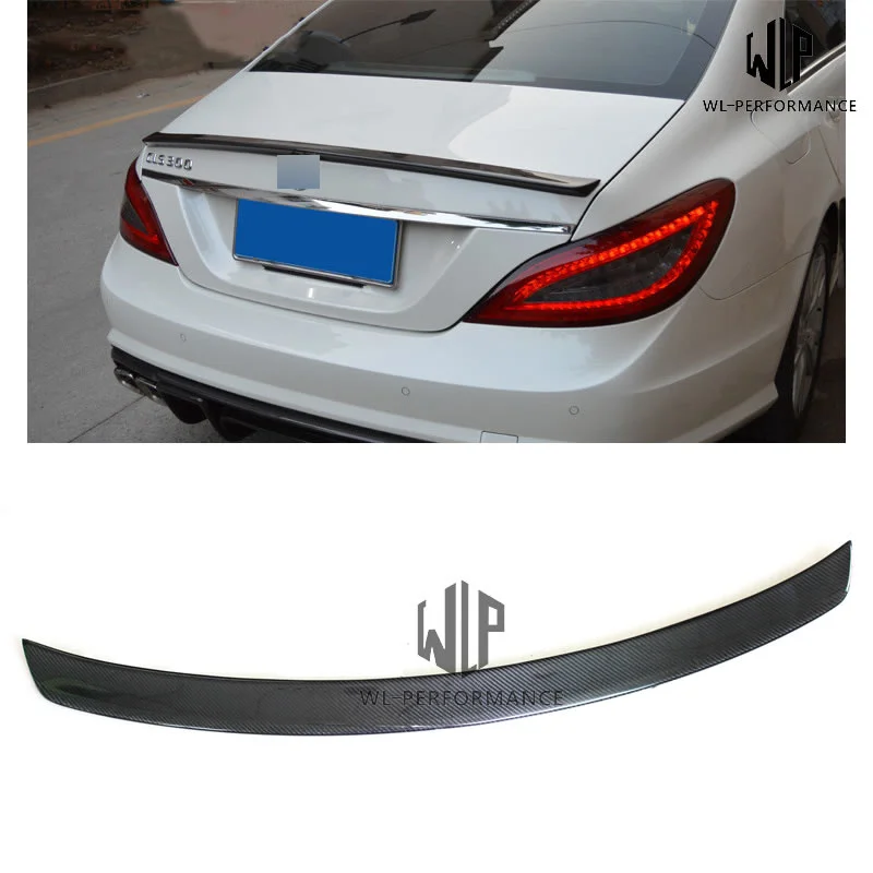 

W218 Carbon Fiber Rear Spoiler Wings Car Styling for Mercedes-benz Cls Class W218 Cls320 Cls63 Car Body Kit 2012-up