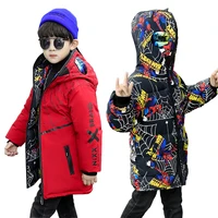 children outerwear warm coat sporty kids clothes spiderman windproof thicken boys girls cotton padded jackets autumn and winter