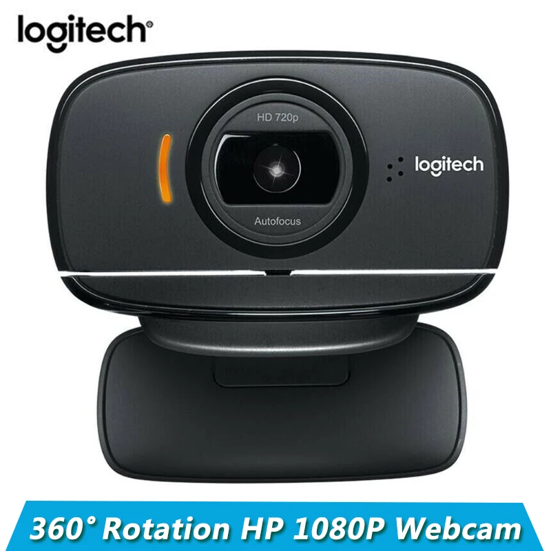 Оригинальная веб-камера Logitech HD 1080P B525 встроенный микрофон вращающаяся для