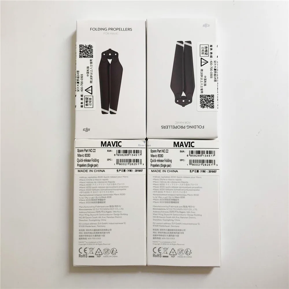 4 pairs 2/4/8 пар Mavic Pro оригинальные и новые пропеллеры Quick Release складной 8330 Пропеллер для DJI Mavic Pro drone Ремонт Запчасти - Цвет: 4 pairs
