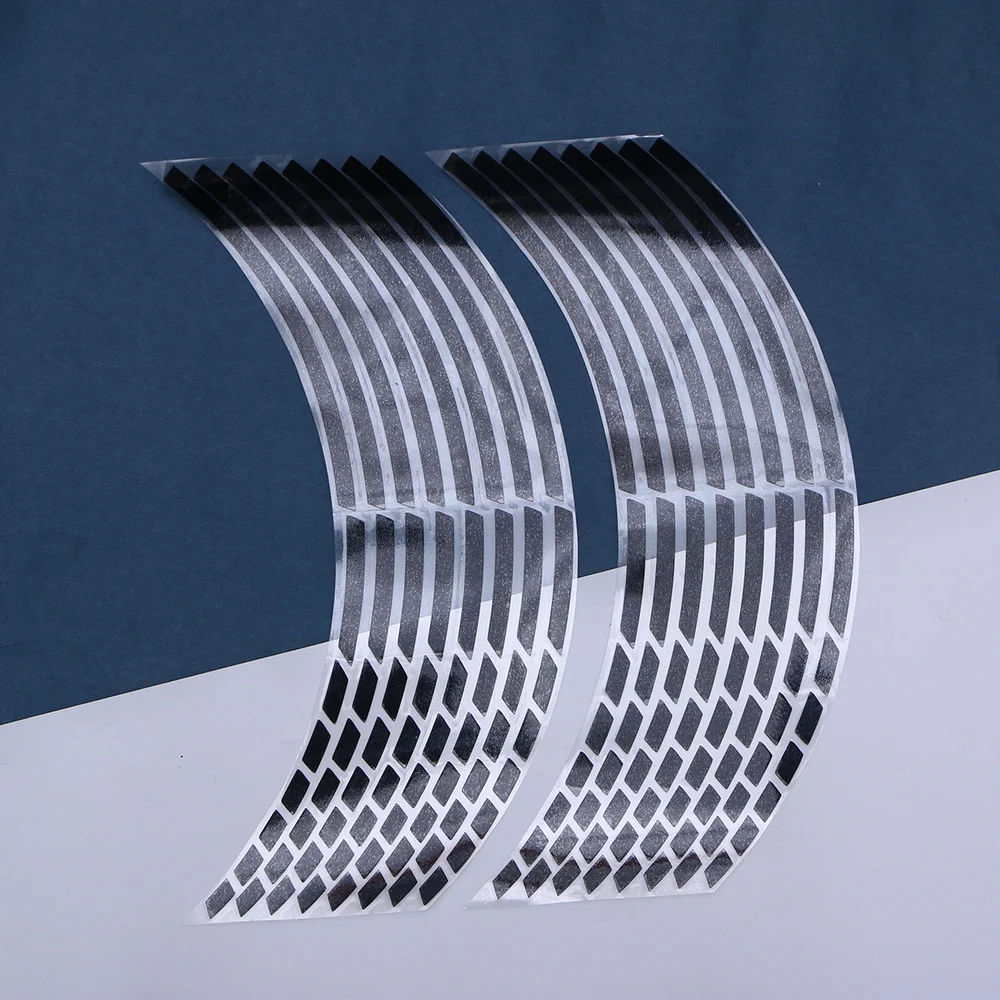 

Motorcycle Car Wheel Hub Tire Sticker Car Decorative Styling Strip Decals Stickers (Red)