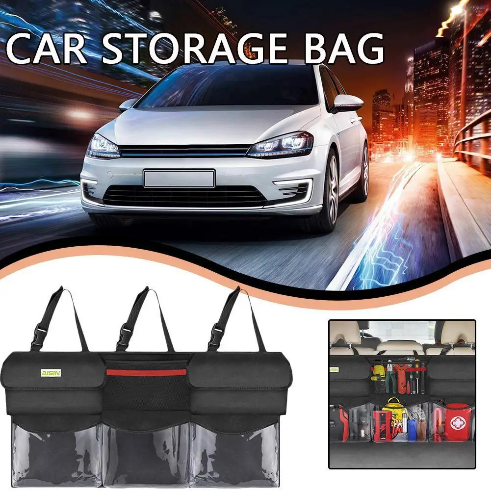 

Car Backseat Storage Bag Organizer Hanging Adjustable Oxford Automobile Interior Seat Back Holder for Trunk Auto Accessories