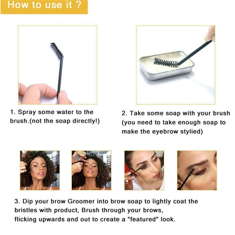 Сумасшедшие 3D перья для бровей макияж гель мыло набор стойкий Водостойкий тинт