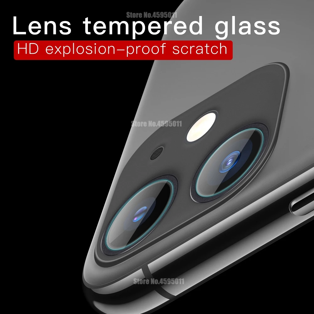 2 шт. 9D заднего экрана объектива камеры для iPhone 11 защита из закаленного стекла