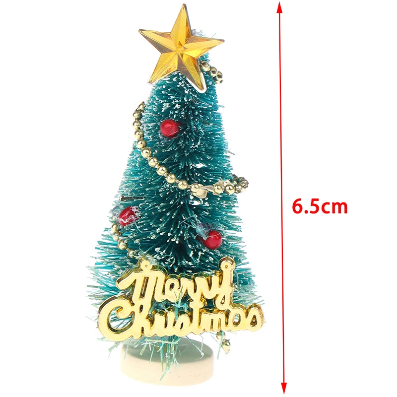 1: 12 DIY Christmas Tree Small Pine Mini Trees Placed In The Desktop Home Decor Dollhouse Kids Gifts | Игрушки и хобби