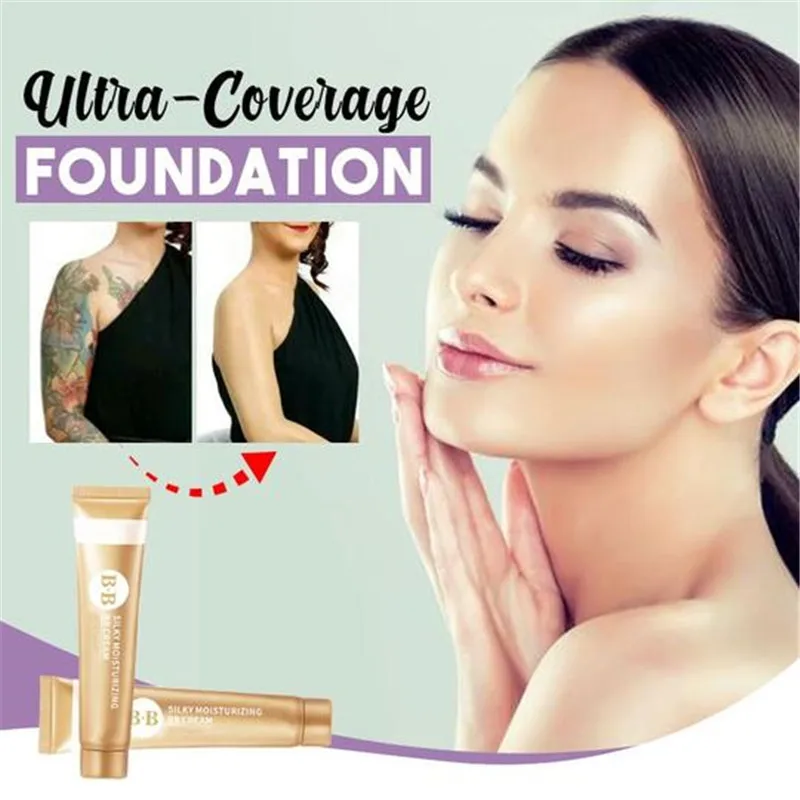 Ультра покрытие тональный крем Жидкий Основа BB CC долговечный для лица воздушная