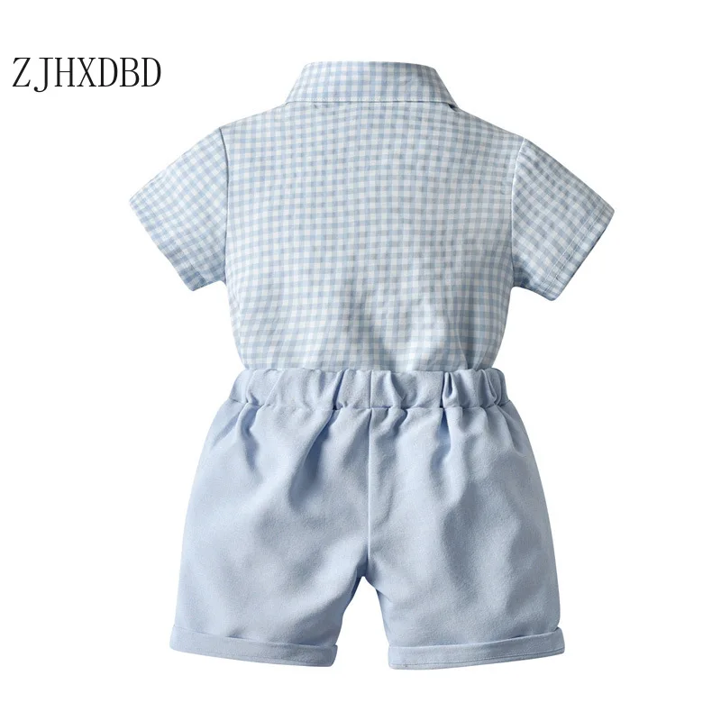 Свадебные костюмы для маленьких мальчиков Детские блейзеры клетчатый костюм