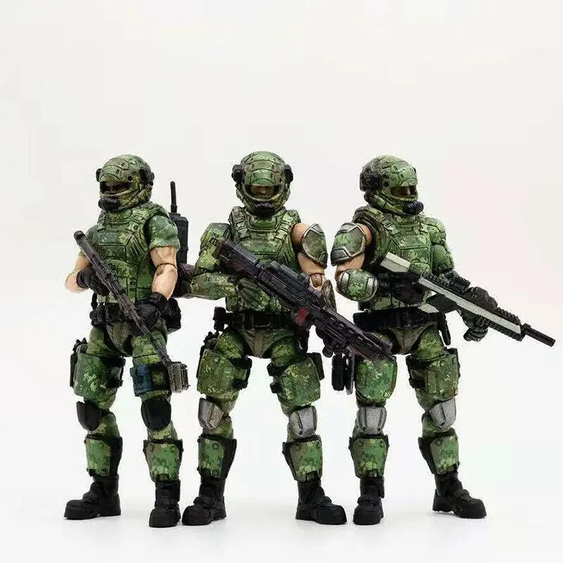 

Russian Camouflage Team 3 Solider Action Figure Set JOYTOY Model Toy JOYTOY 81911021 Collectible 1/18 Scale 10.5cm for Fan Gift