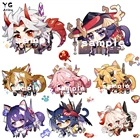 Аниме игра Genshin Impact брелок Arataki Прокат гору тартаглия Райден шогун чжунгли косплей милый сумка подвеска брелок подарки