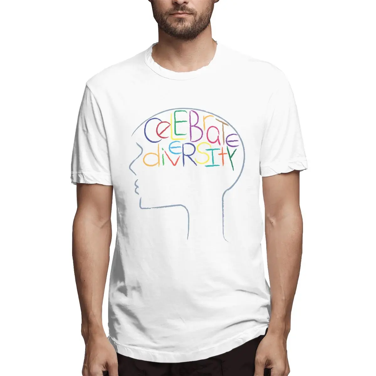 

Diversity Dark Graphic Tee Men's Short Sleeve T-shirt Cotton Funny Tops