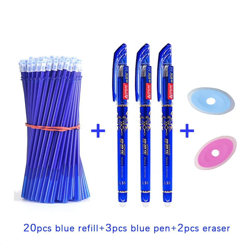 25 шт./компл. стержни для стираемой гелевой ручки стержень 0 5 мм моющиеся ручка