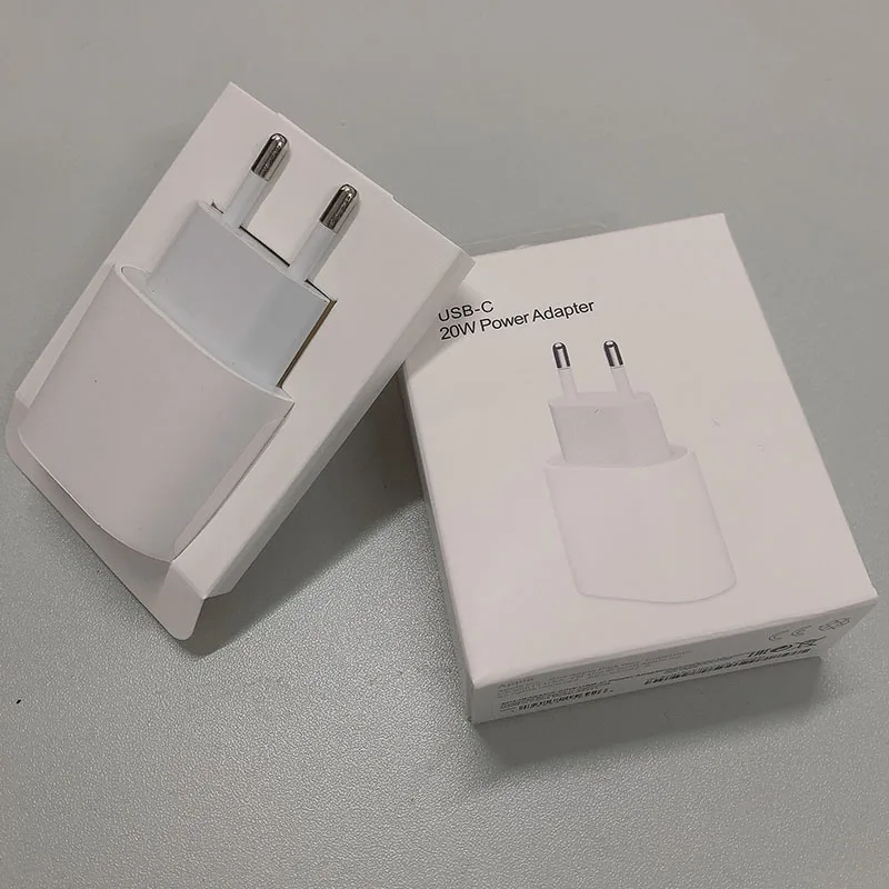 

10pcs/20W OEM Fast Charging PD Charger A2305 A1692 9V 2.22A For 11 12 Pro Max Genuine USB Type C Port EU US Travel Power Adapter
