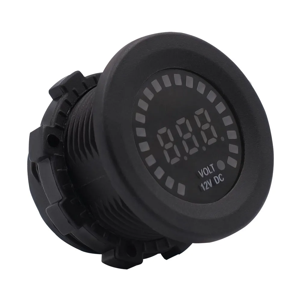 DC 12V автомобильный мотоцикл цифровой дисплей батареи светодиодный