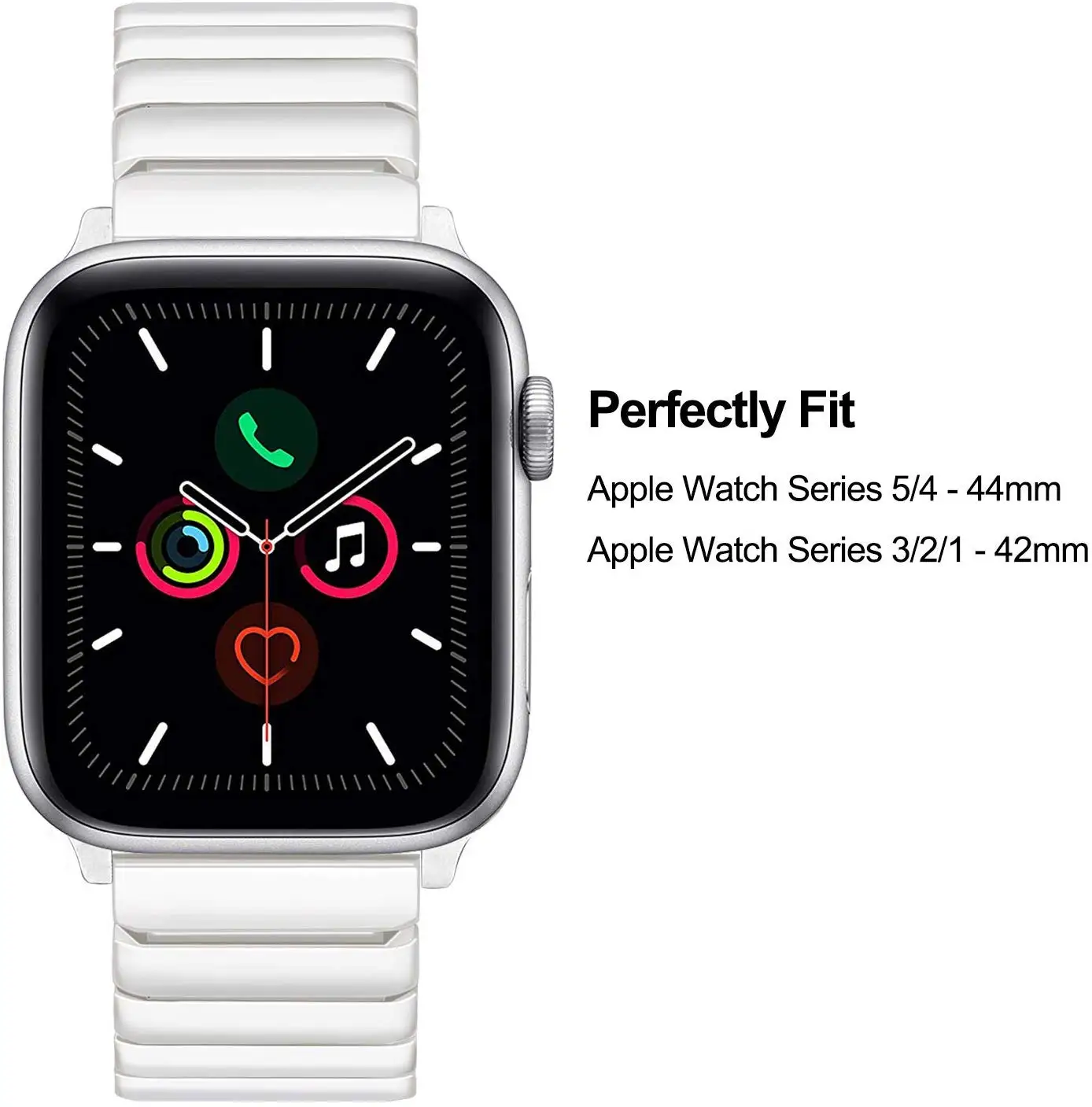 Высокоэлегантный керамический ремешок для Apple Watch series 5 4 3 2 1 44 мм 40 мм 42 мм 38 мм Мужской Женский модный браслет ремешок для iwatch