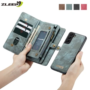 wallet case for samsung galaxy s21 s20 fe s10 s9 s8 plus ultra a52 a72 a51 a71 a21s a12 a32 a50 a70 a30 a40 zipper leather cover free global shipping
