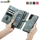 Чехол-бумажник для Samsung Galaxy S21 S20 FE S10 S9 S8 Plus Ultra A52 A72 A51 A71 A21S A12 A32 A50 A70 A30 A40, кожаный чехол на молнии