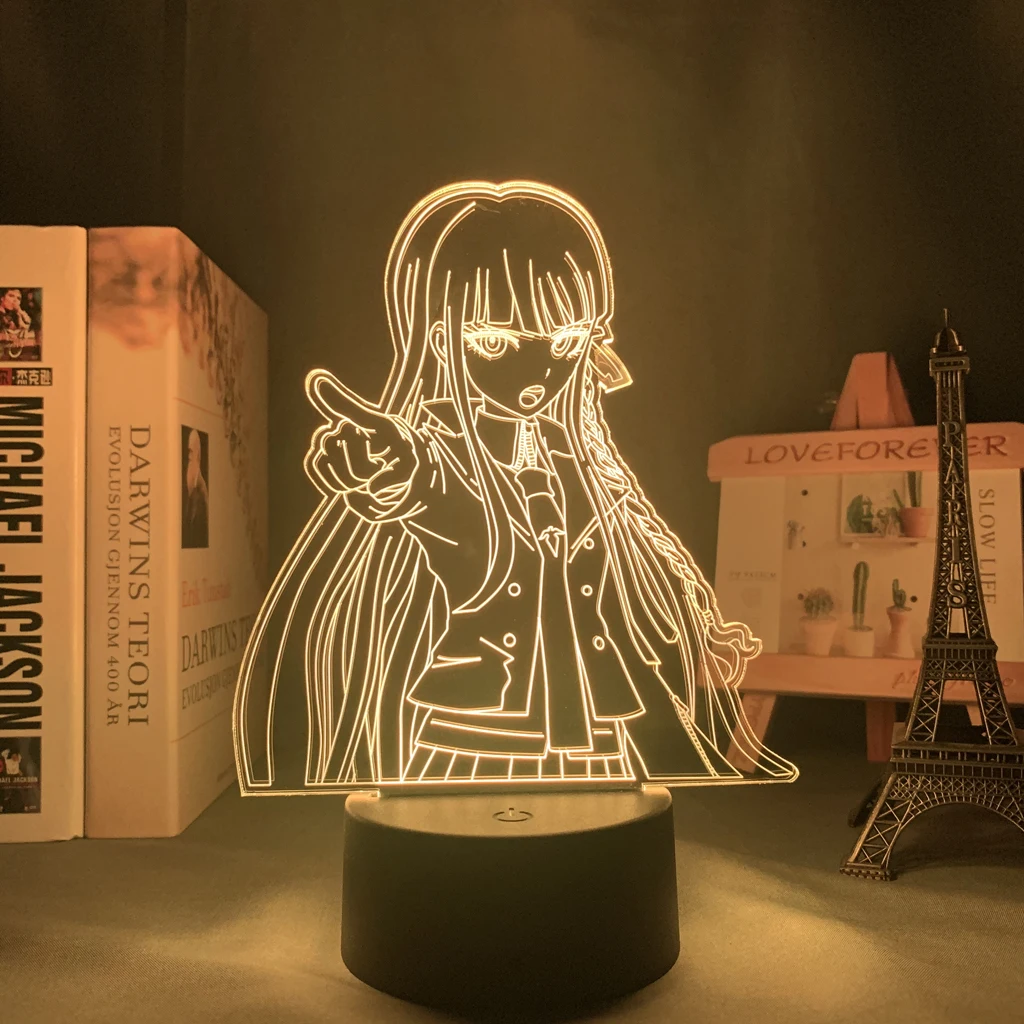 Светодиодная настольная лампа Danganronpa Kyoko Kirigiri акриловый светильник для украшения