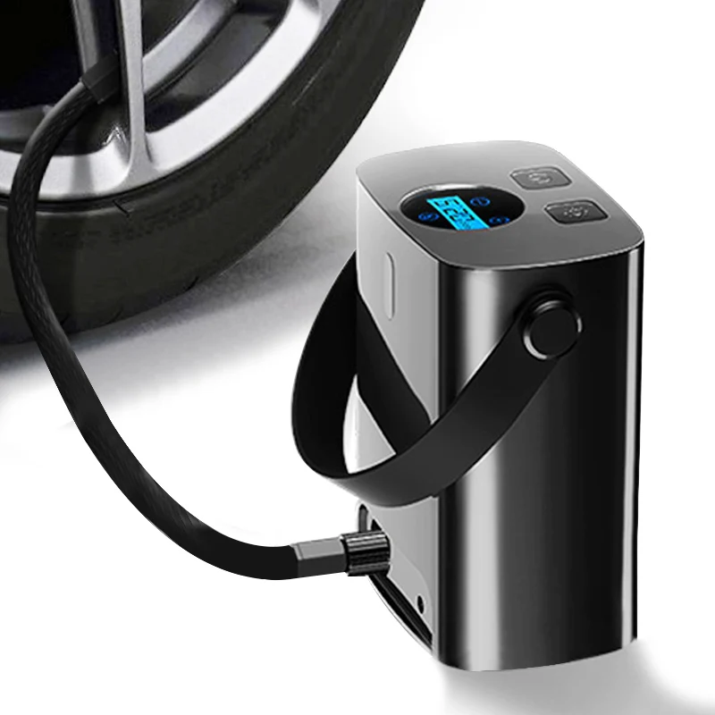 

Rechargerable Car Air Compressor Pump Wireless Car Tire Inflator Handle 150PSI Portable for 12V Car Motorcycles Bicycles