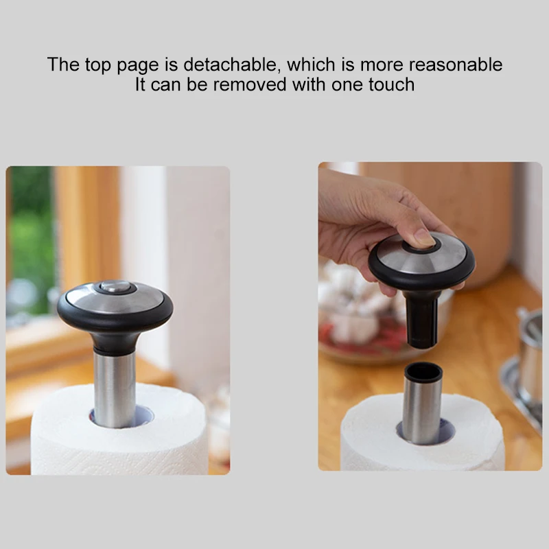 

Paper Towel Rack Vertical Wiping Hand Stainless Steel Paper Holder hardware Kitchen Bathroom Toilet Tissue Organizer Accessories