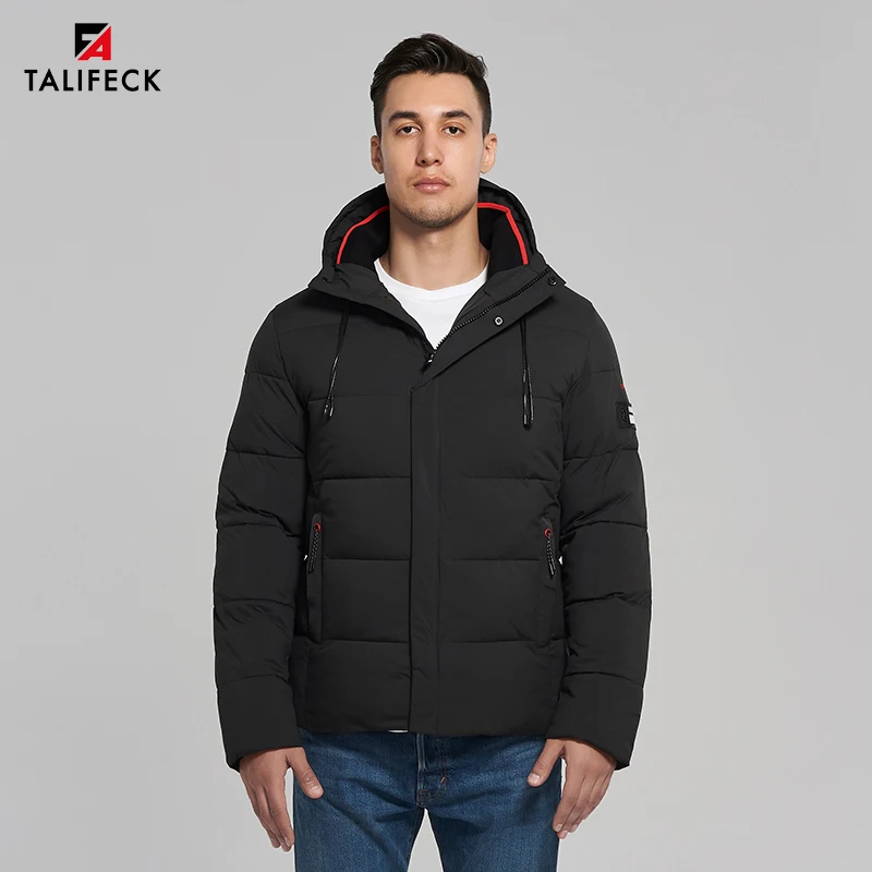 2020 Мужская Зимняя Куртка Теплая С Капюшоном Синтепон Хлопковое Стеганое Пальто