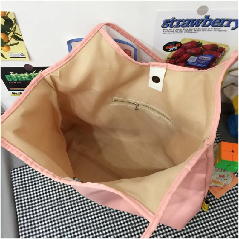 

Women Bags Nylon Shoulder Bags for Female New Designer Handbags Fashion Bow Casual Tote Large Capacity Shopping Bag 2021 Big Bag