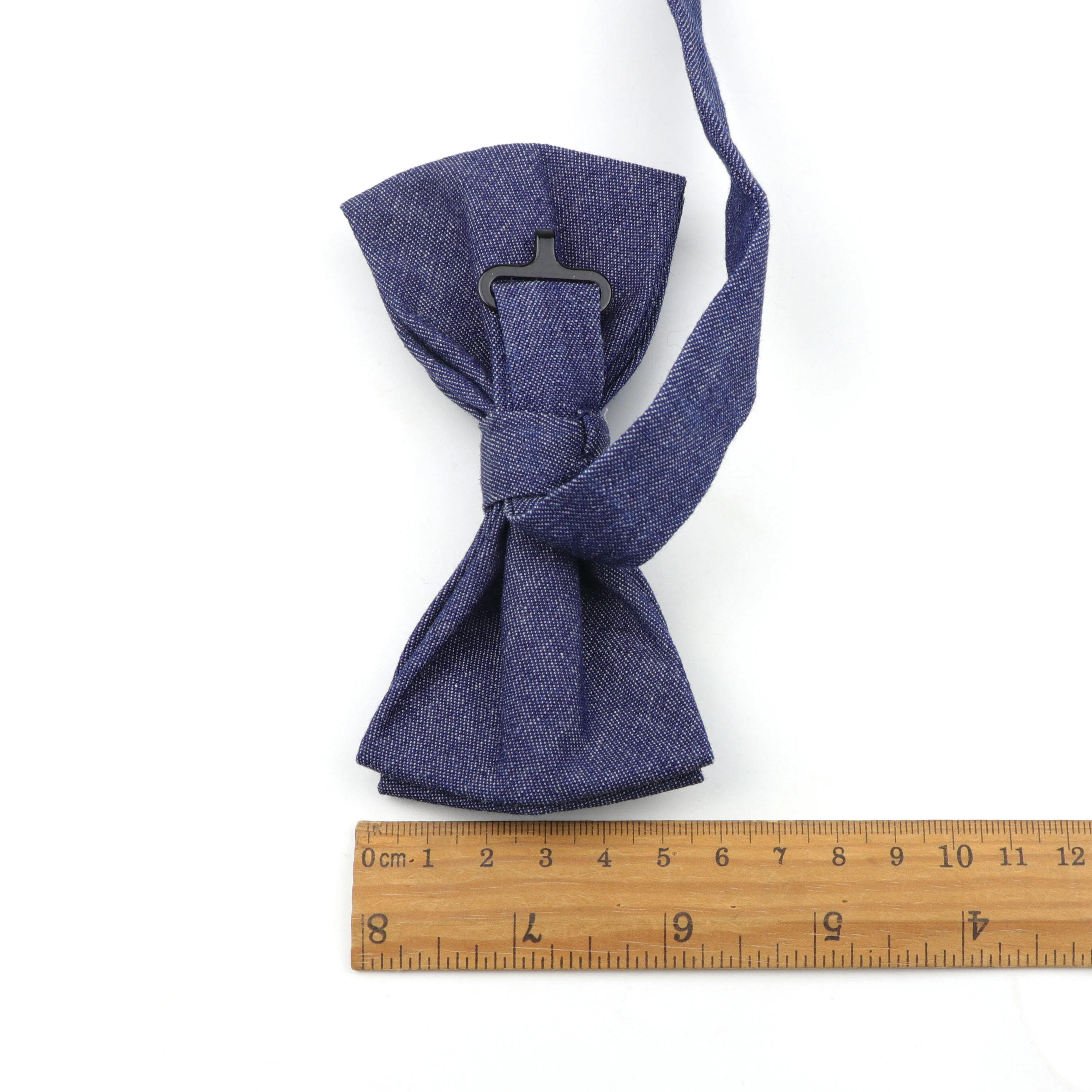 Хлопковый джинсовый галстук бабочка гибкий Гладкий Свадебный бабочка|Мужские