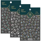 1 лист милых пузырьков 5D, Стикеры для ногтей, модный дизайн ногтей, декоративные наклейки, матовые тонкие прозрачные пузырьки, стикеры для дизайна ногтей