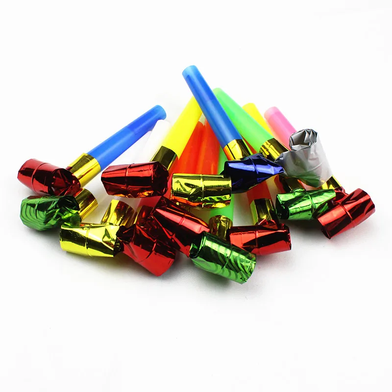 20 шт. 6 5 см День рождения разноцветные вечерние выбросы свистки Дети сувениры
