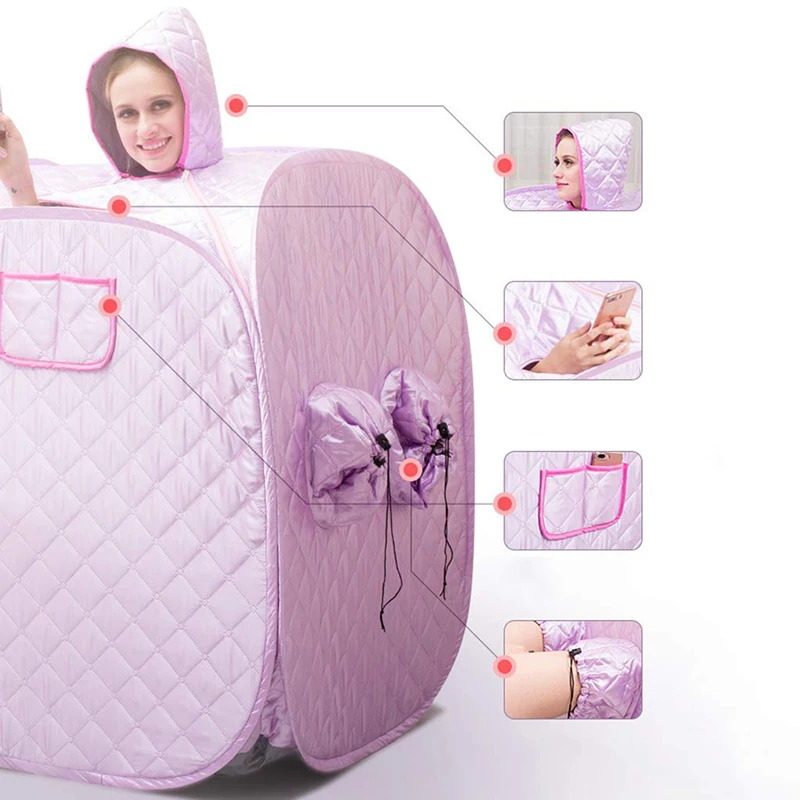 GOALONE 2.2L портативная Паровая сауна 1000 Вт 220 В домашний спа Ванна отрицательная