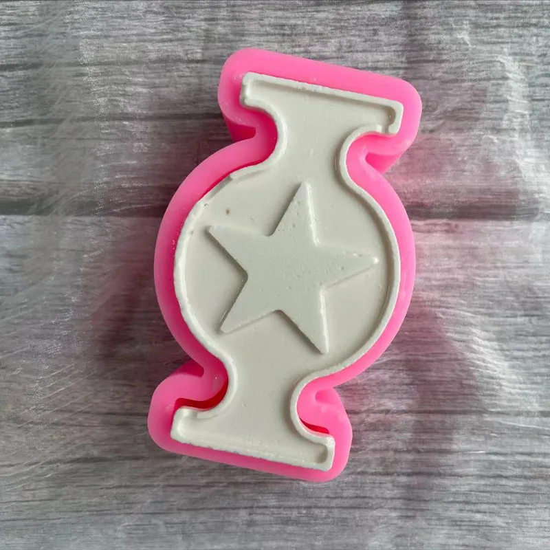 3D Пентаграмма форма для свечей Ароматизированная силиконовая соевого воска