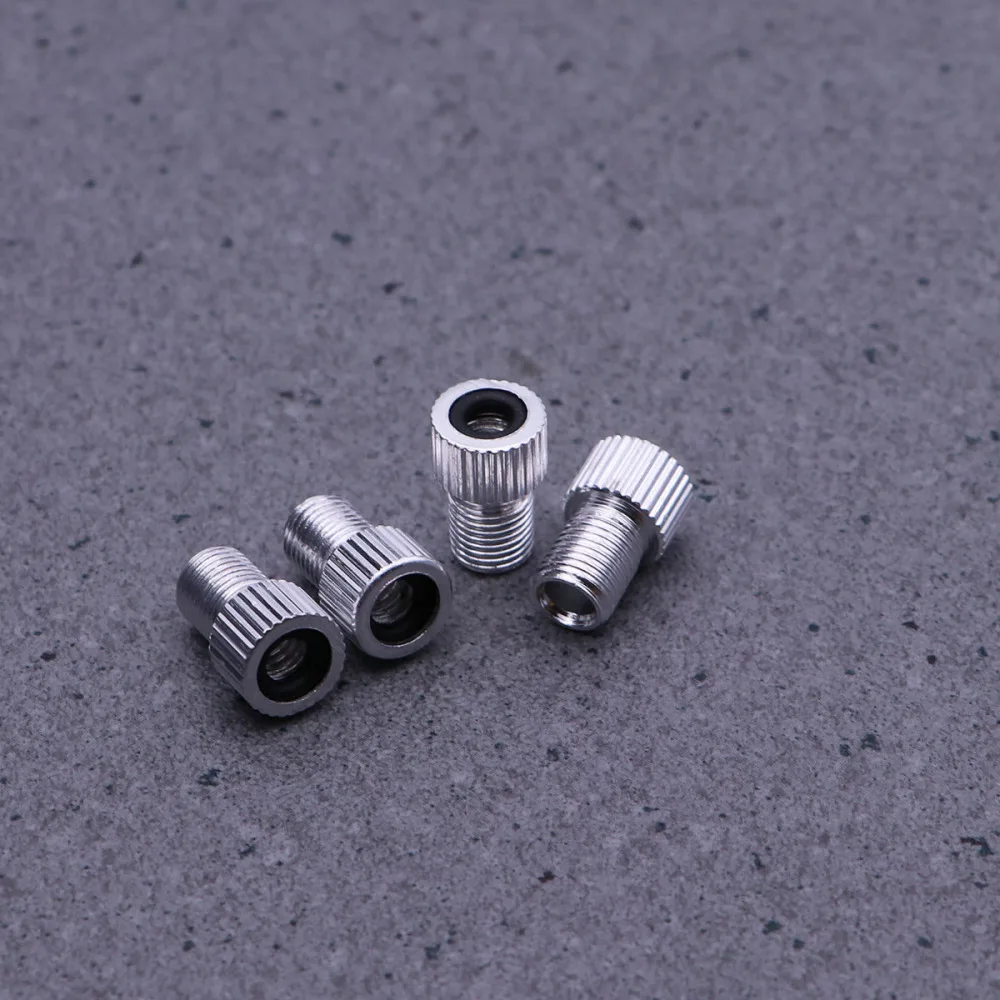 

4 PCS Aluminum Alloy French Presta to Schrader Adapters Converters MTB Road Bike Mountain Bike Tube Pump Air Compressor