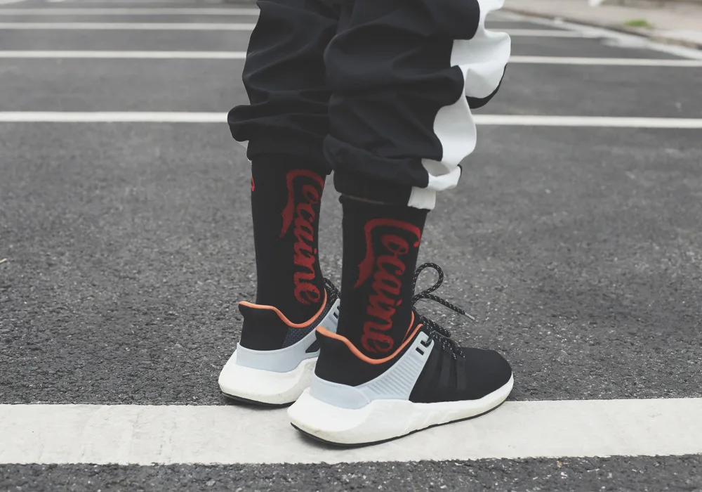 Летние Длинные мужские уличные носки в европейском и американском стиле хип-хоп