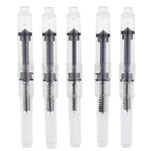 5 шт. универсальная чернильная ручка, маленькие черные чернила, калибр 2,6 мм, картриджи-насосы, сменный преобразователь