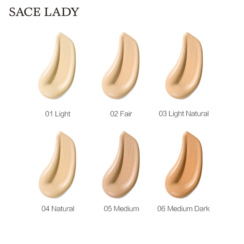 

SACE LADY Foundation Cream Waterproof Long Lasting Matte Spot Concealer Oil Control Natural Effect Moisturizer Cosmetic Makeup