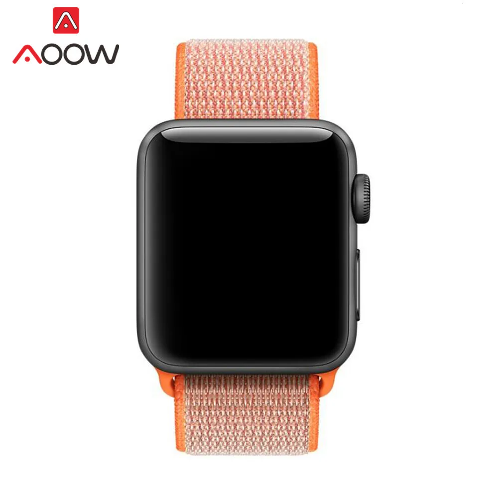 Цветной нейлоновый ремешок для часов Apple Watch 38 мм 42 мм 40 мм 44 мм тканый холщовый ремешок на липучке браслет для часов iwatch 1 2 3 4